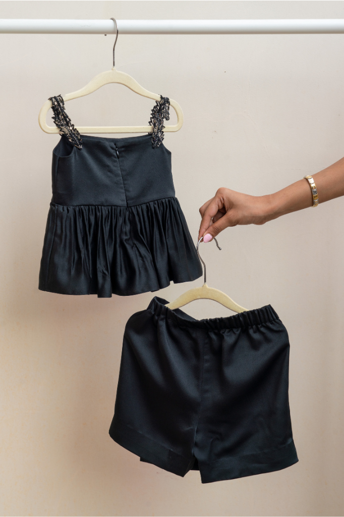Midnight Bow Skort Set