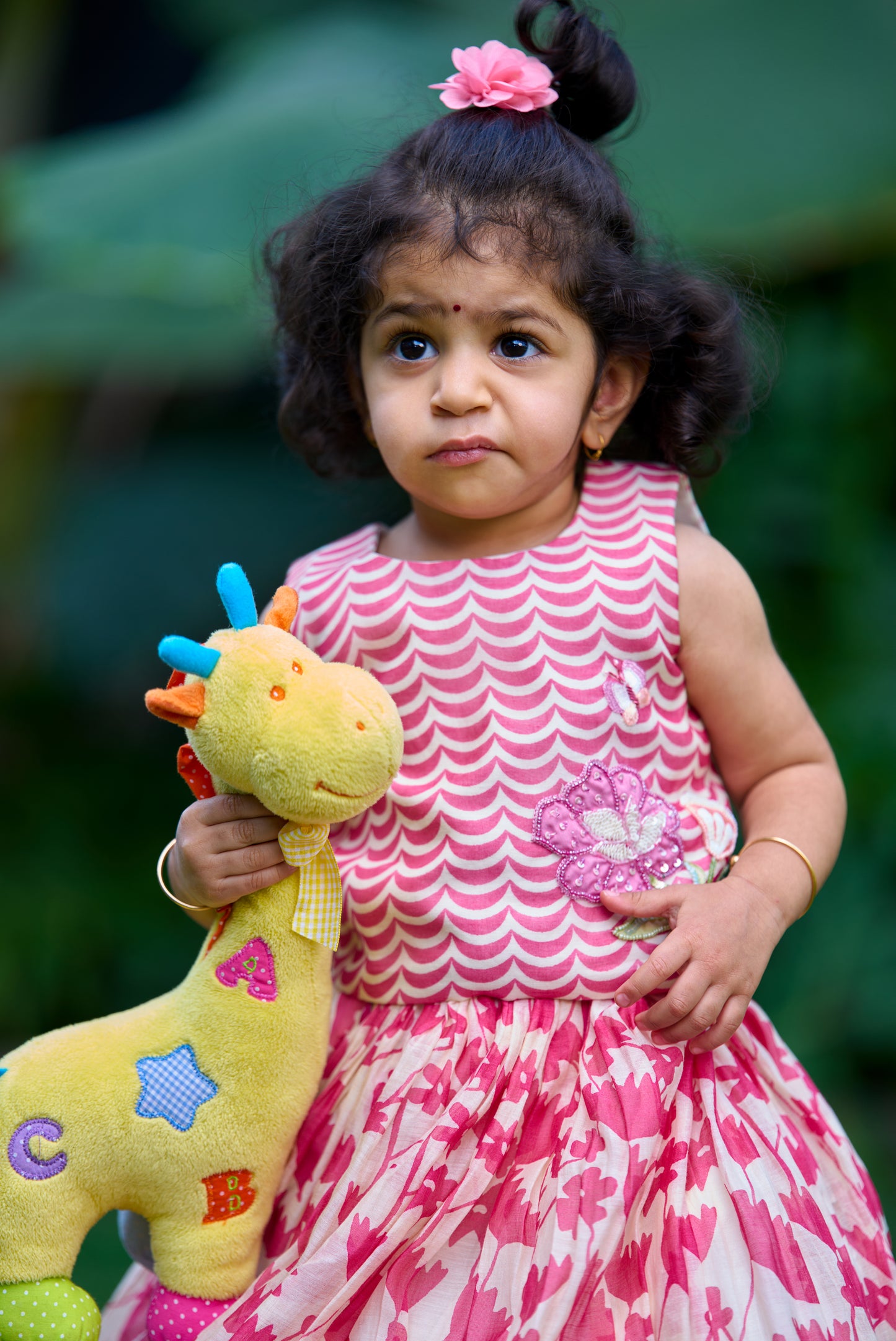 Pink Printed Lehenga