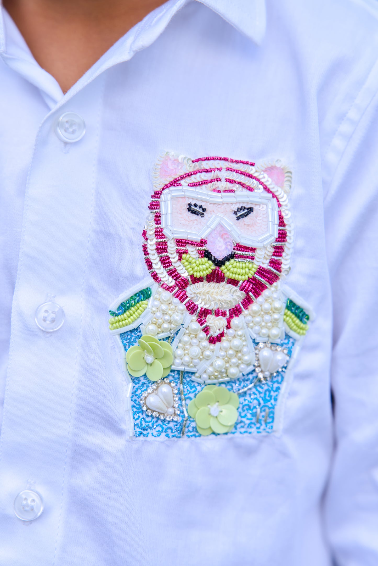 Tiger Embroidery Shirt