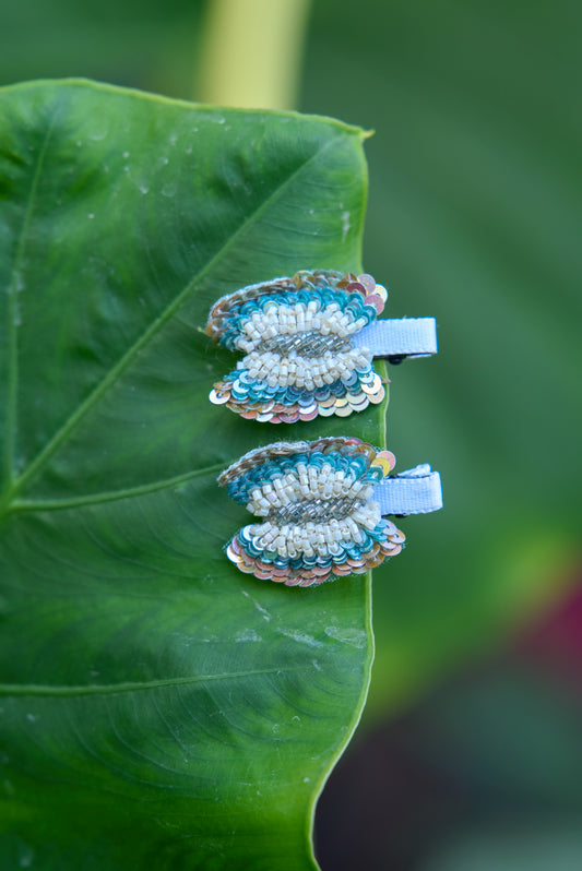 Ocean Flutter Butterfly Clips