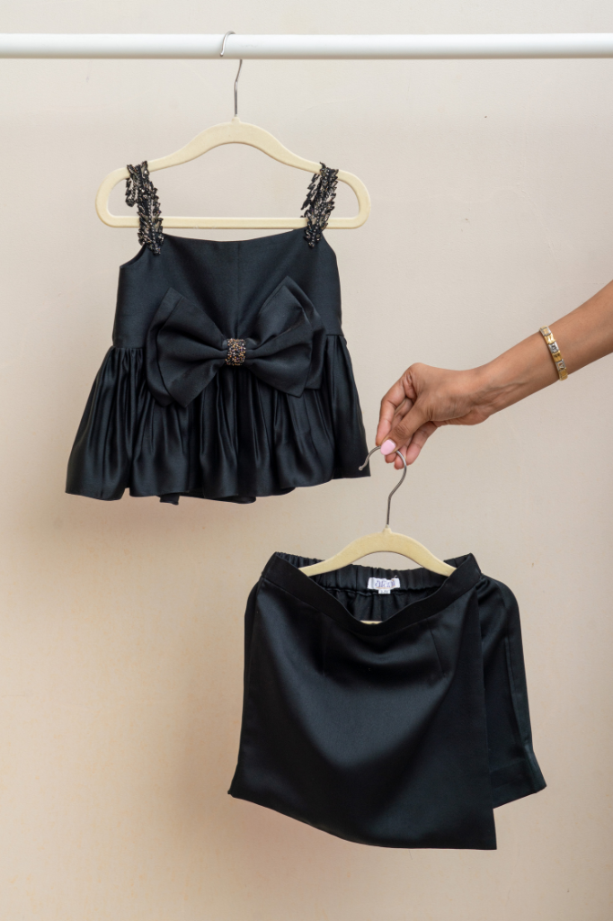 Midnight Bow Skort Set