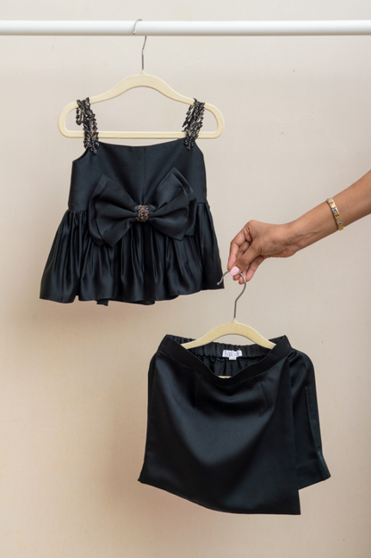 Midnight Bow Skort Set