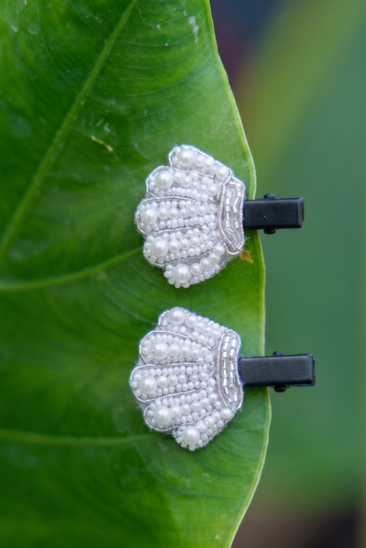 Ivoria Shell Clips