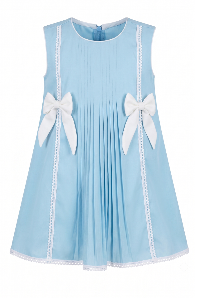pleated bow