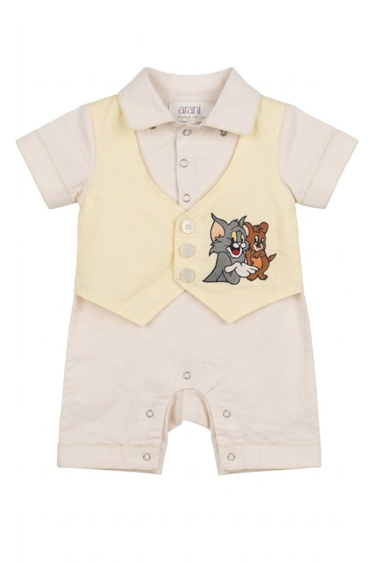 Tom & Jerry Vest Romper Suit