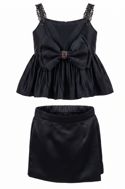 Midnight Bow Skort Set