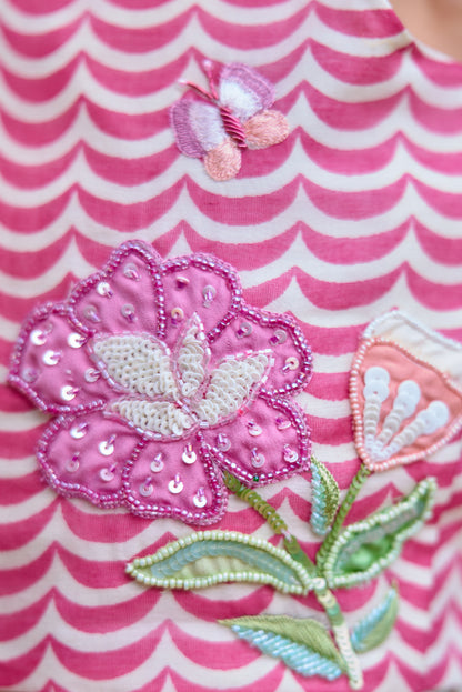 Pink Printed Lehenga