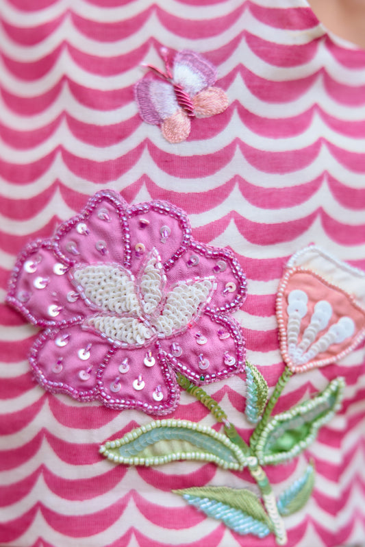 Pink Printed Lehenga