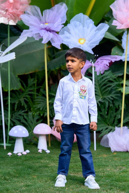 Tiger Embroidery Shirt