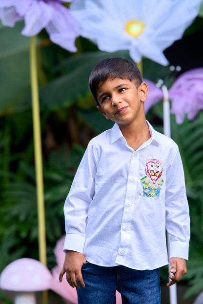 Tiger Embroidery Shirt