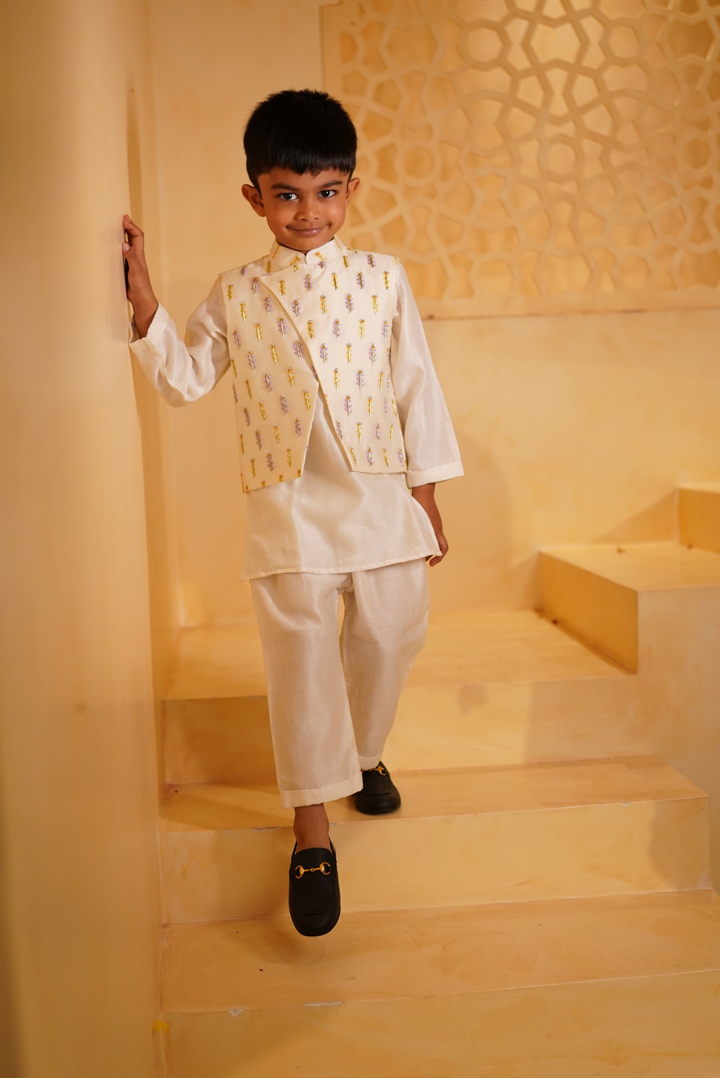 Flower Bloom Nehru Jacket