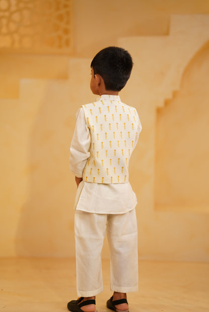 Flower Bloom Nehru Jacket