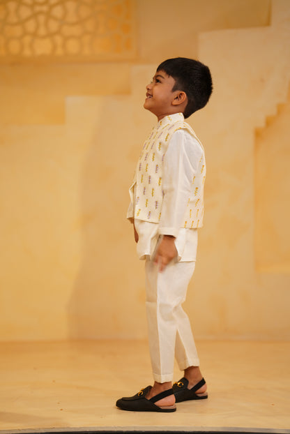 Flower Bloom Nehru Jacket