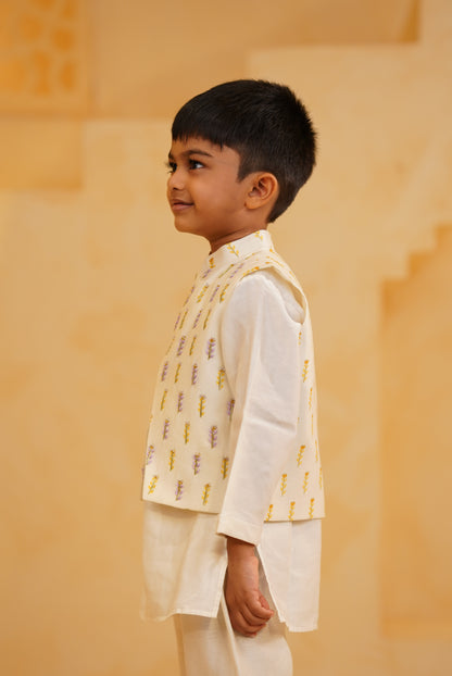 Flower Bloom Nehru Jacket