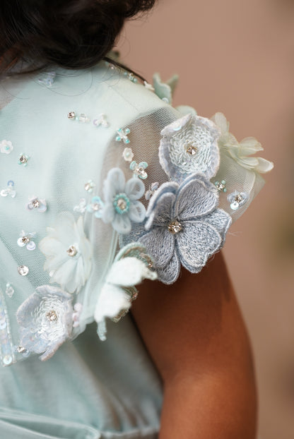 Floral Cape Dress