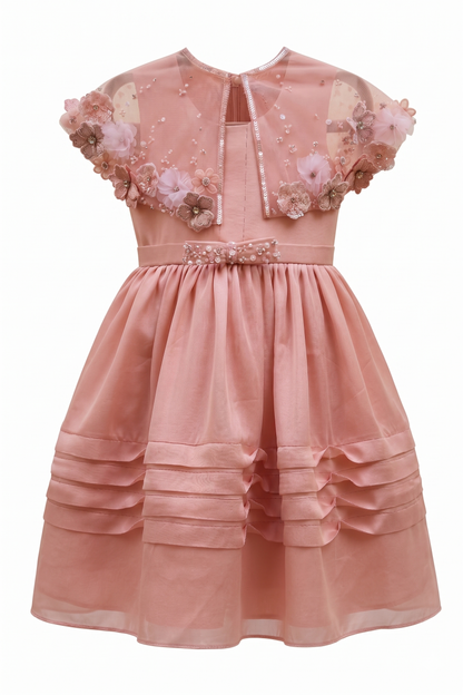 Floral Cape Dress