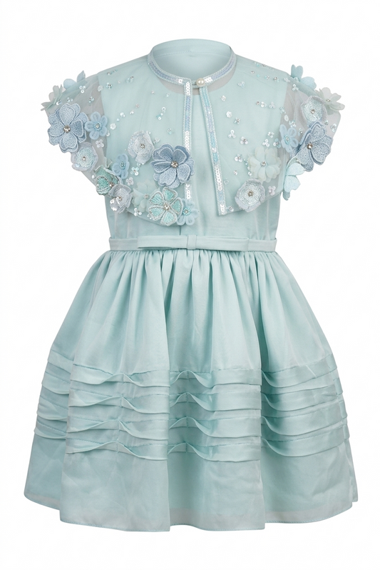 Floral Cape Dress