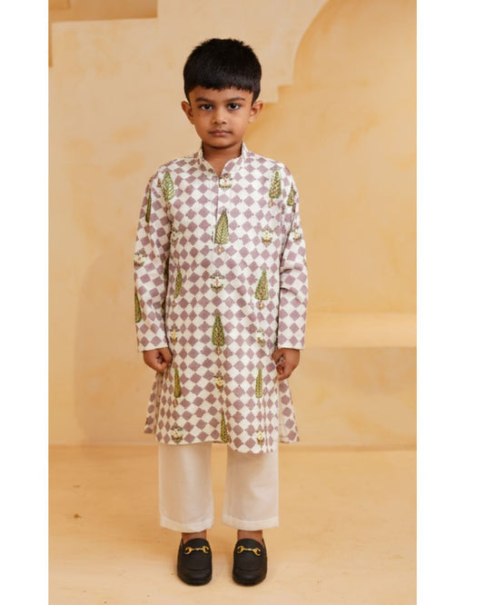 Moroccan Tiles Kurta Set