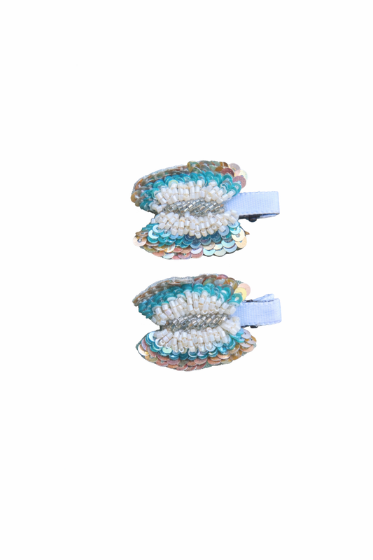 Ocean Flutter Butterfly Clips